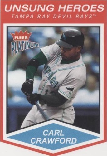 2004 Fleer Platinum - Carl Crawford #180