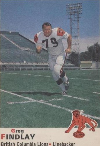1970 O-Pee-Chee CFL Greg Findlay #35