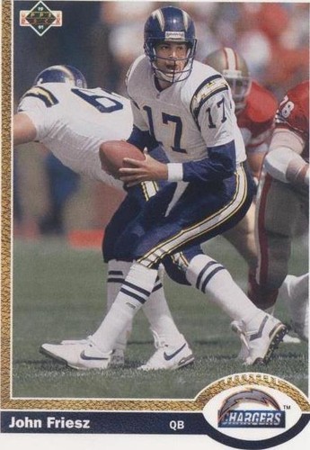 1991 Upper Deck John Friesz #555