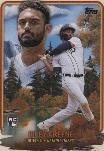 2023 Topps X Bob Ross The Joy of Baseball - Riley Greene #BT-12