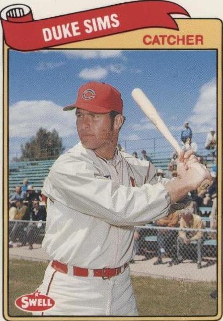 1989 Swell Baseball Greats - Duke Sims #128