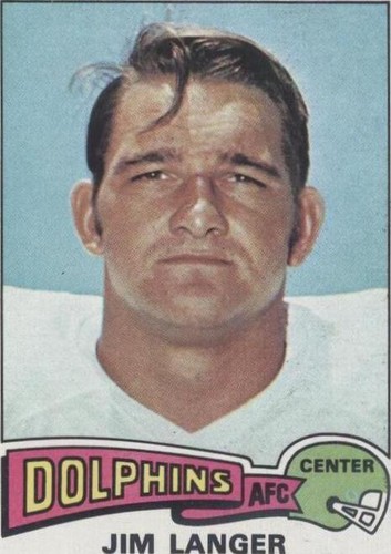 1975 Topps Jim Langer #196