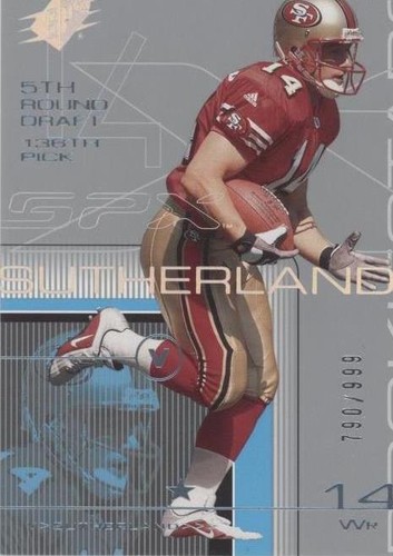 2001 SPx Vinny Sutherland #128