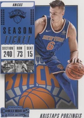 2018-19 Panini Contenders - Kristaps Porzingis #13