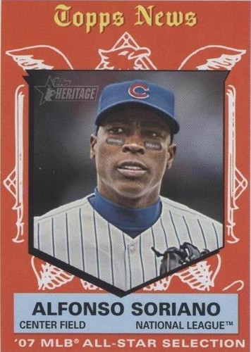 2008 Topps Heritage - Alfonso Soriano #491
