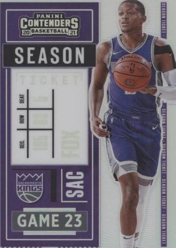 De'Aaron Fox 2020-21 Contenders Base #88 Sacramento Kings | eBay