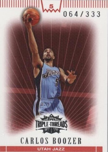 2007-08 Topps Triple Threads - Carlos Boozer #75