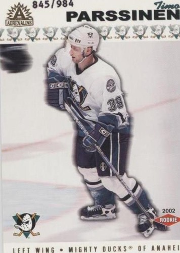 2001-02 Pacific Adrenaline - Timo Parssinen #202