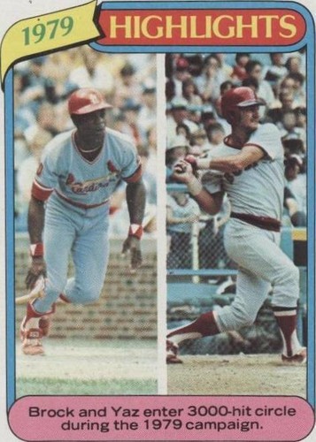 1980 Topps - Carl Yastrzemski Lou Brock #1