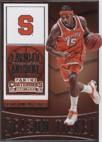 2015-16 Panini Contenders Draft Picks - Carmelo Anthony #15