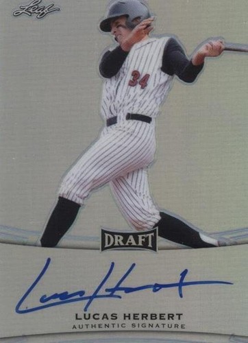 2015 Leaf Metal Draft - Lucas Herbert #BA-LH1