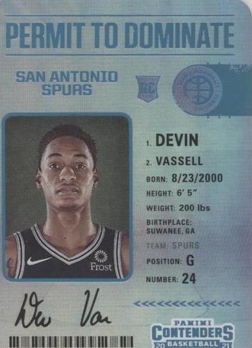 2020-21 Panini Contenders - Devin Vassell #11