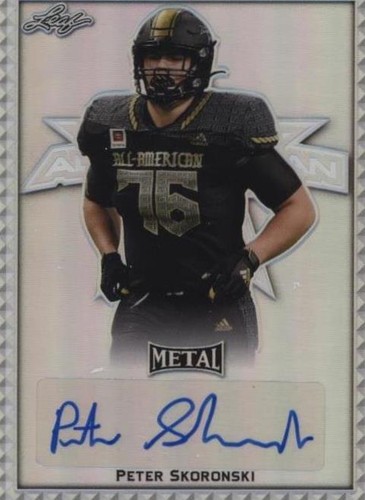 2020 Leaf Metal U.S. Army All-American Bowl Peter Skoronski #BA-PS1