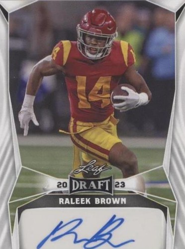 2023 Leaf Draft Raleek Brown #BA-RB1