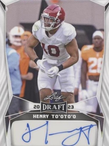 2023 Leaf Draft Henry To'oto'o #BA-HT1
