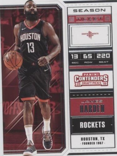 2018 Panini Contenders Draft Picks - James Harden #21