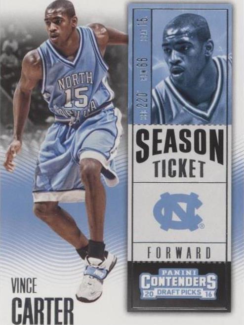 2016–17 Panini Contenders драфт медиаторы — Винс Картер No41