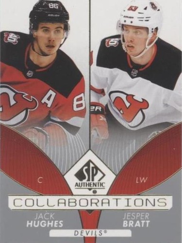 2022-23 SP Authentic - Jack Hughes Jesper Bratt #C-6