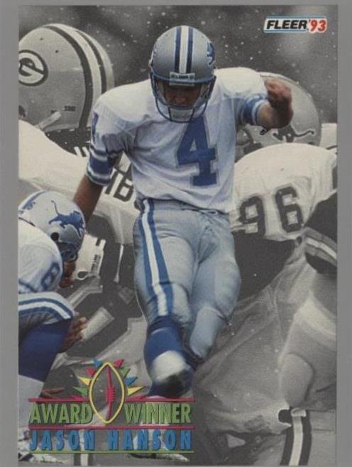 1993 Fleer Jason Hanson #254
