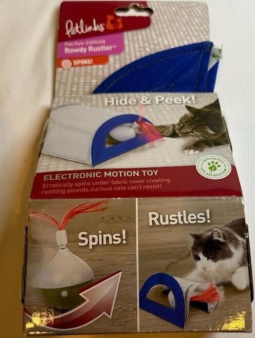 PetLinks Rowdy Rustler Electronic Motion Hide & Peek Ball Cat Toy
