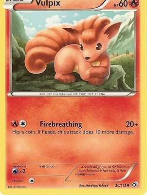 Vulpix Legendary Treasures 20113