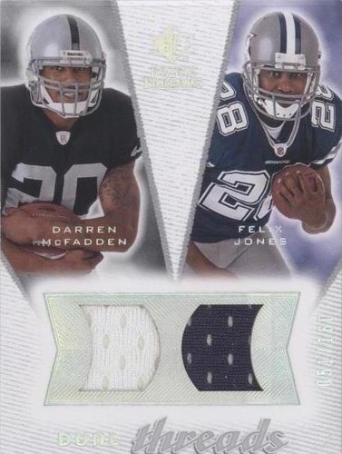 2008 SP Rookie Threads Darren McFadden Felix Jones #DT-DF