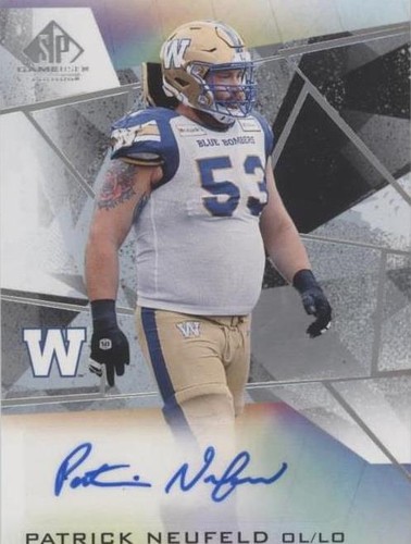 2021 SP Game Used Edition CFL Patrick Neufeld #A-PN