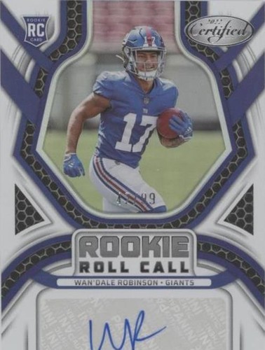 2022 Panini Certified Wan'Dale Robinson #RCS-WR