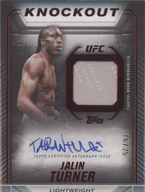 2024 Topps UFC Knockout - Jalin Turner #KAR-JTR