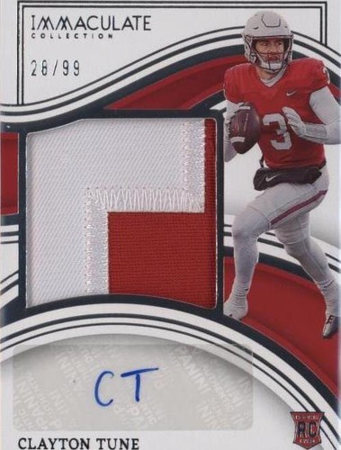 2023 Panini Immaculate Collection Collegiate Clayton Tune #51