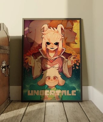 Undertale Poster, Vintage Wall Art, Iconic Video Game Characters Wall Art