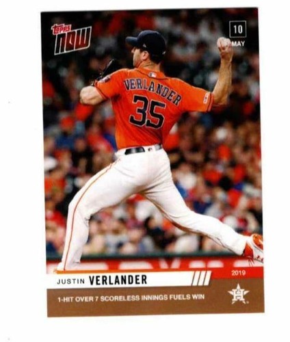 2019 Topps Now - Justin Verlander #209