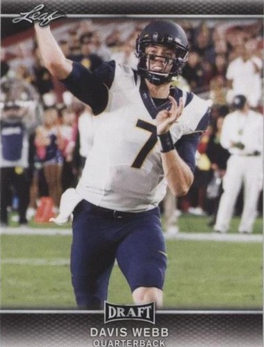 2017 Leaf Draft Davis Webb #22