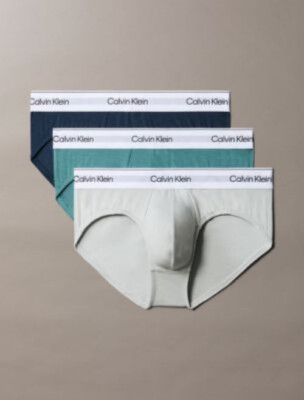 Calvin Klein Intense Modern Cotton 3 Pack Hip Brief, Multi, Medium