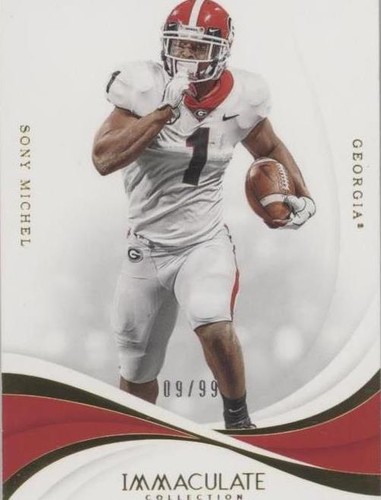 2019 Panini Immaculate Collection Collegiate Sony Michel #9