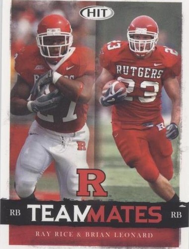 2008 SAGE Hit Brian Leonard Ray Rice #60