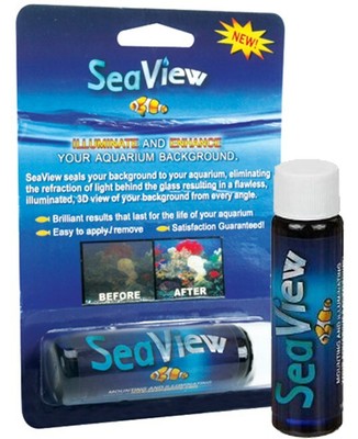 Seaview Deep Sea Blue//Black 18in Aquarium Double-sided Background BGBB-18