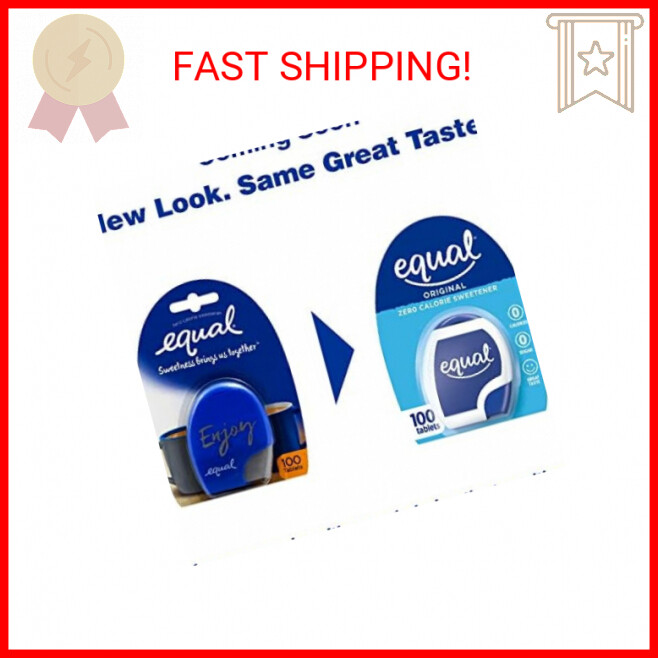 EQUAL 0 Calorie Sweetener Tablets, Sugar Substitute, Zero Calorie Sugar Free Swe