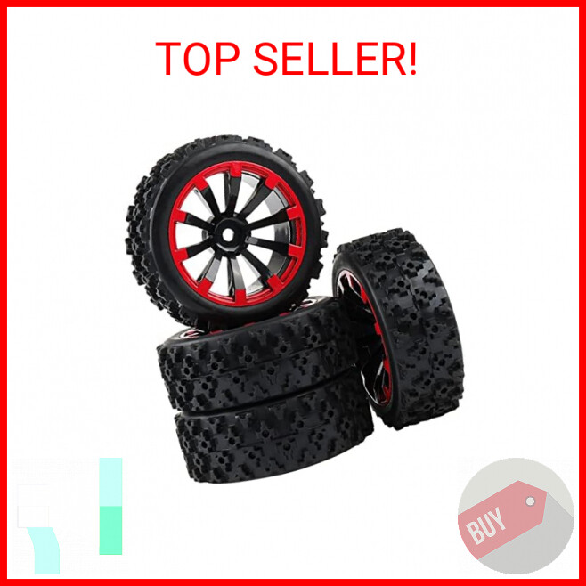 Tires 12mm Hex Wheels And Tires For 1/18 Truck 1/12 To 1/16 