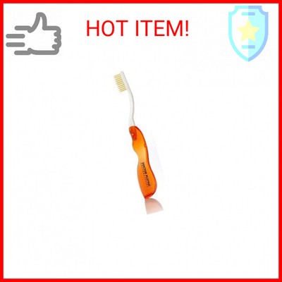 MOUTHWATCHERS Dr Plotkas Extra Soft Flossing Toothbrush, Folding Travel Toothbru