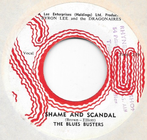 THE BLUES BUSTERS Shame And Scandal on Soul Byron Lee ska 45