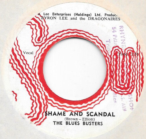 THE BLUES BUSTERS Shame And Scandal on Soul Byron Lee ska 45