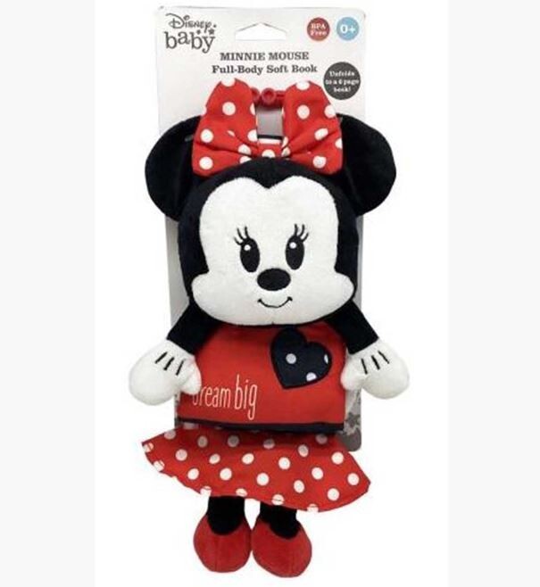 Дети предпочли мягкую книжку Disney Baby Minnie Mouse на все тело, НОВУЮ В НАЛИЧИИ