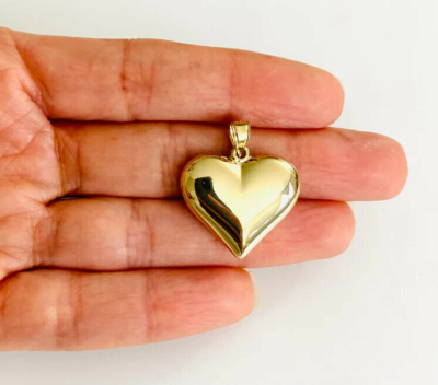 3d gold heart pendant online