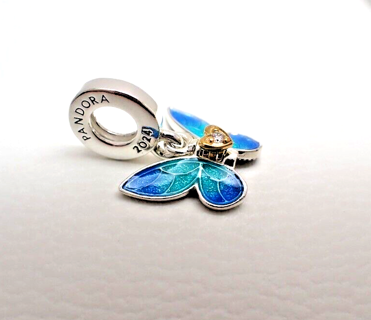 Authentic Pandora , Pandora Club 2024 Butterfly Dangle Charm #763082C01 |  eBay