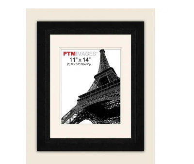  PTM Images 1-Opening 8 in. X 10 in. White Matted Black Photo Collage Frame