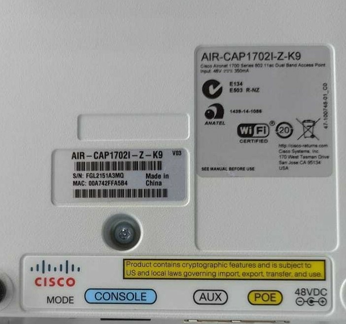Ленточный накопитель Cisco AIR-CAP1702I-Z-K9 Aironet 1700 Access Point ...