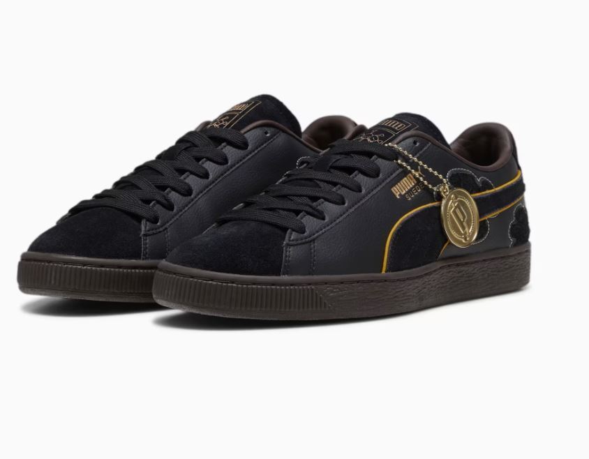 Pre-owned Puma X One Piece Marshall D. Teach Suede Sneaker Black-dark Chocolate Us7-11