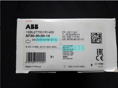 1PCS NEW ABB AF30-30-00-14 250-500V50/60HZ-DC Contactor 1SBL277001R1400