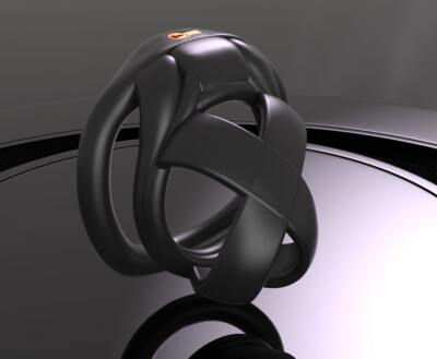 NEW The Model X 3D Printed Cage Male Chastity Device Mini Lock Flat/Arc Rings